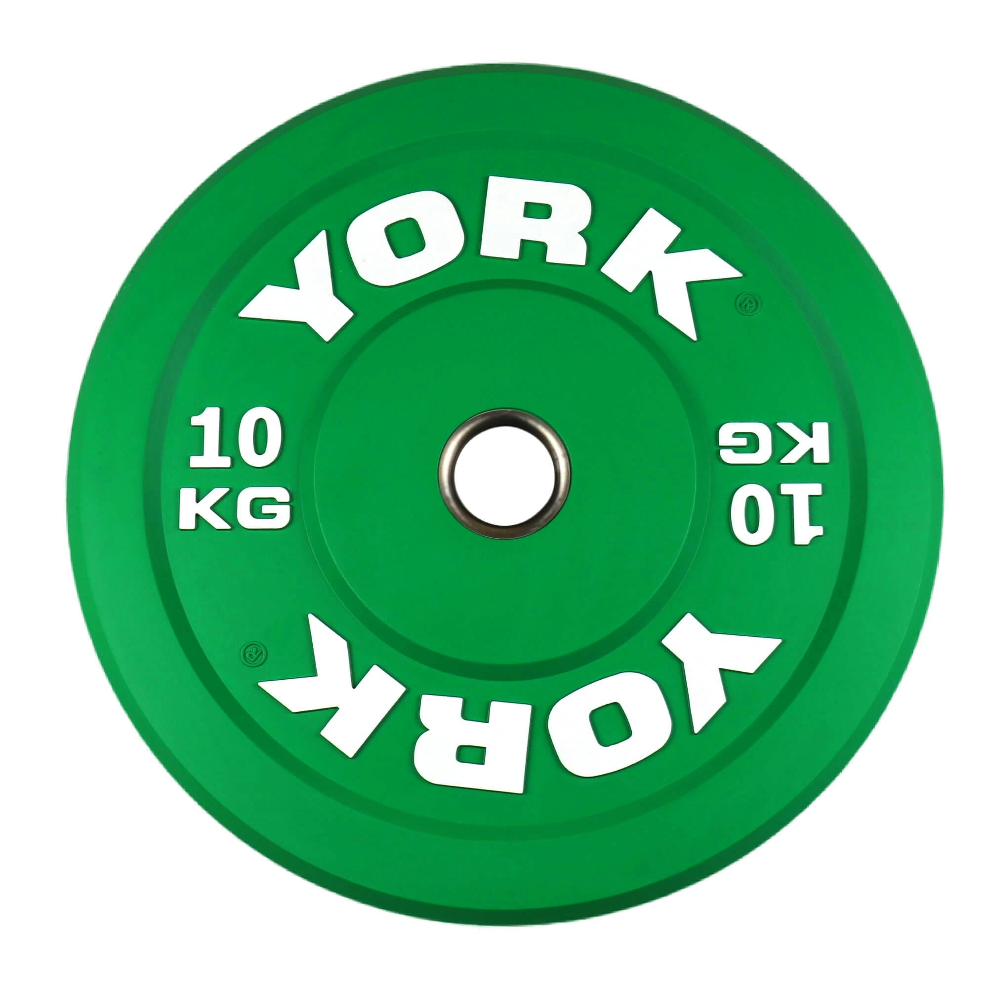 York Fitness 10KG Green Rubber bumper plate