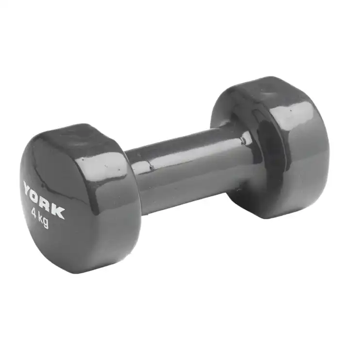 York 4kg PVC Dumbbell