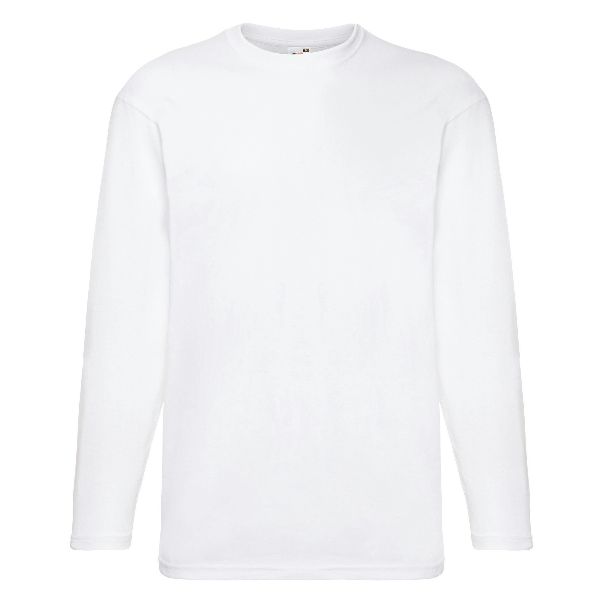 Fruit of the Loom Mens Valueweight Crew Neck Long Sleeve T-Shirt