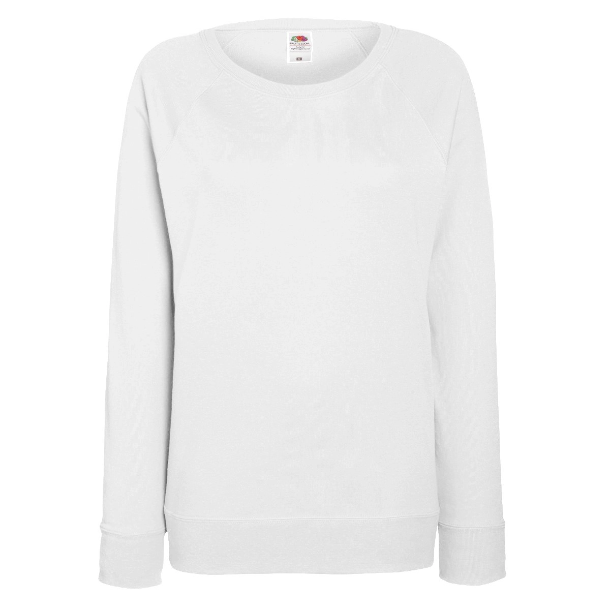 Fruit of the Loom Ladies Fitted Lightweight Raglan Sweatshirt (240 GSM)