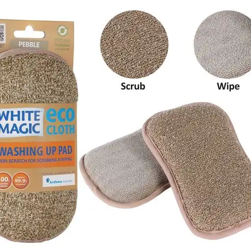 White Magic Washing Up Pad - Pebble