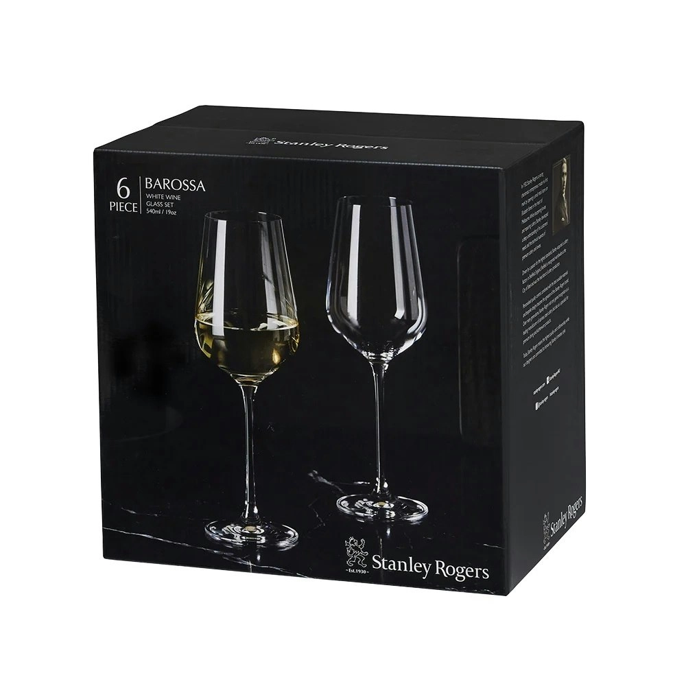 Stanley Rogers BAROSSA WHITE WINE 540ml GLASSES SET 6