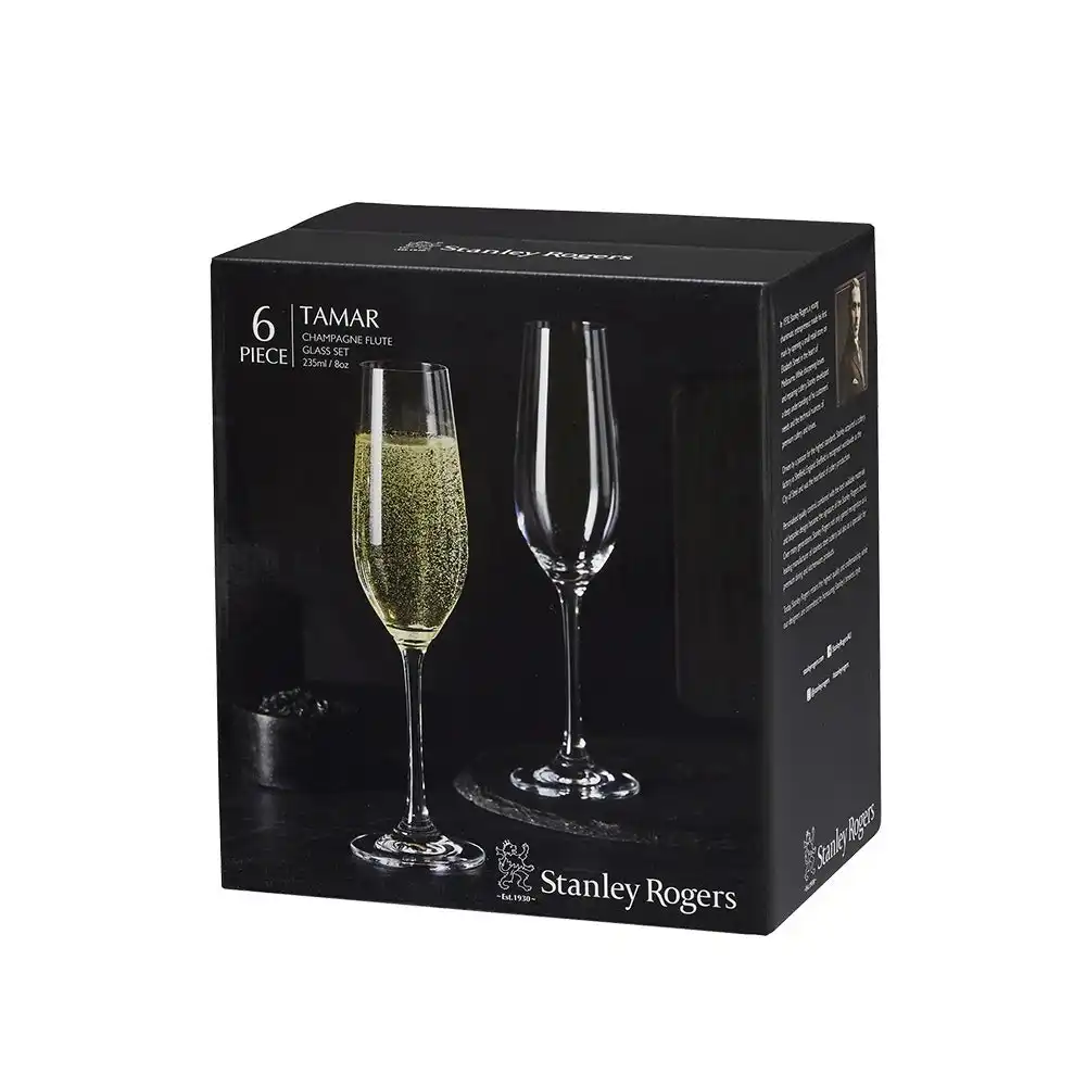 Stanley Rogers TAMAR CHAMPAGNE FLUTES 235ml SET 6