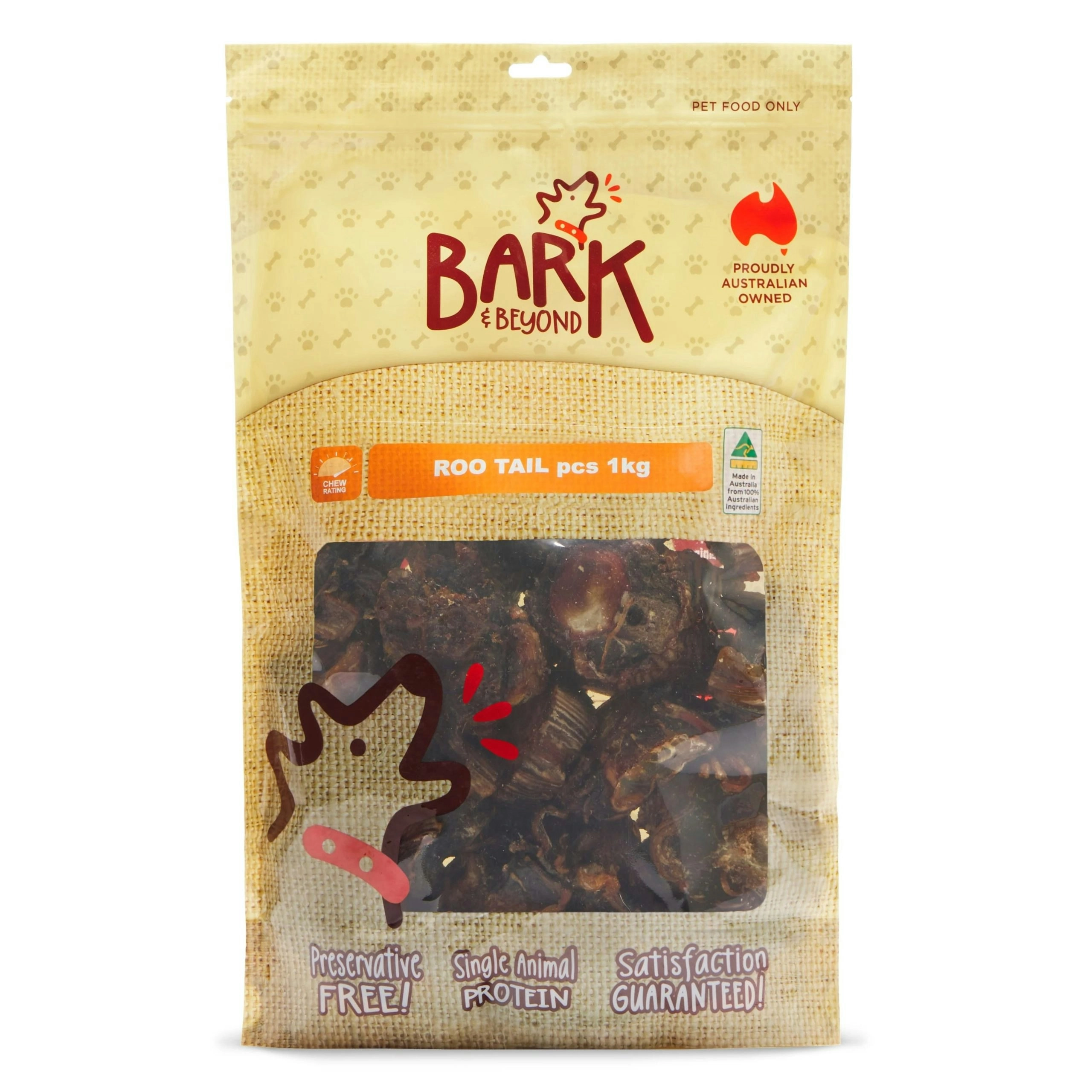 Bark & Beyond Kangaroo Tails 1kg