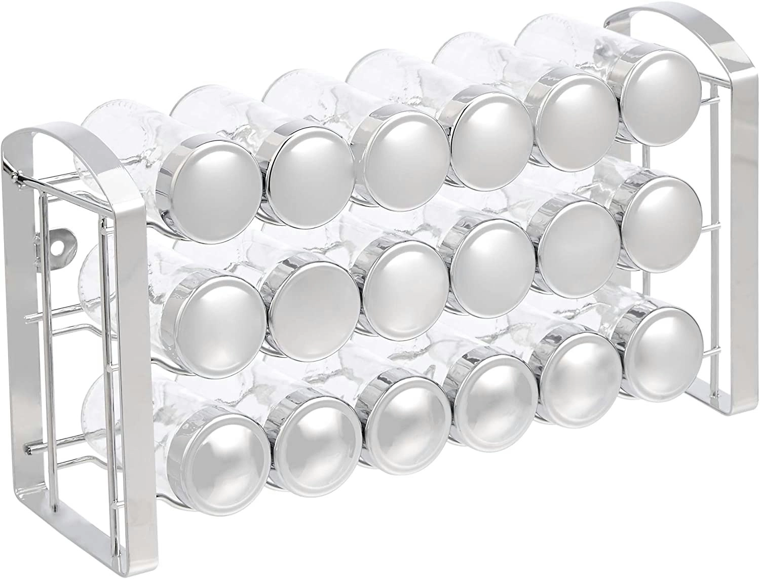 18-Jar Large Spice Metal Organizer Rack