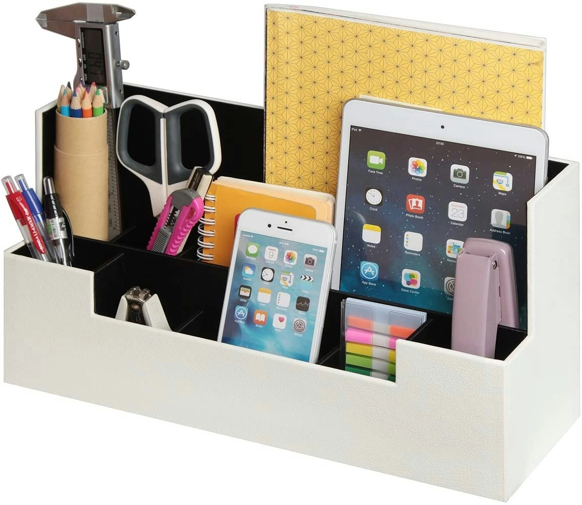 Desk Supplies Office Organizer Caddy (White)