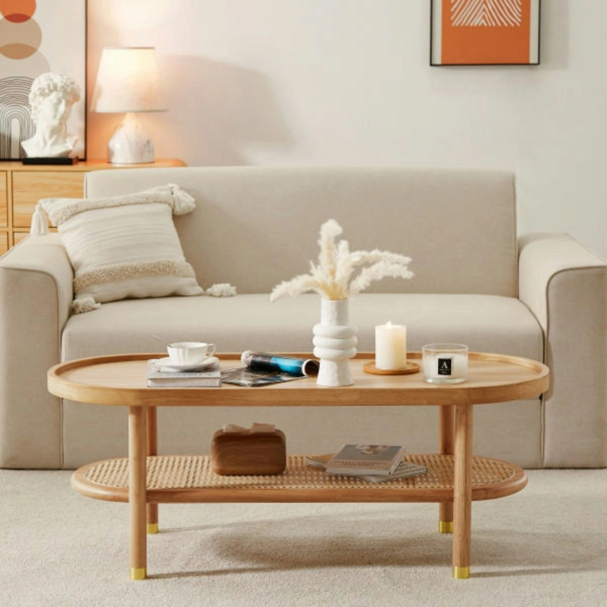 Lauren Natural Coffee Table