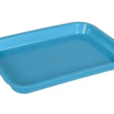 Instrument Tray Amalgam 201 x 126mm Mini Blue Plastic