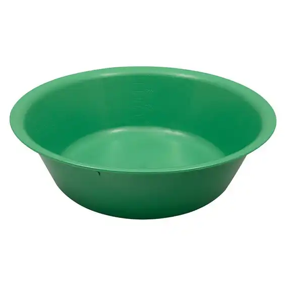 Livingstone Bowl Basin 3500ml 305mm Diameter x 89mm Height Autoclavable Plastic Green