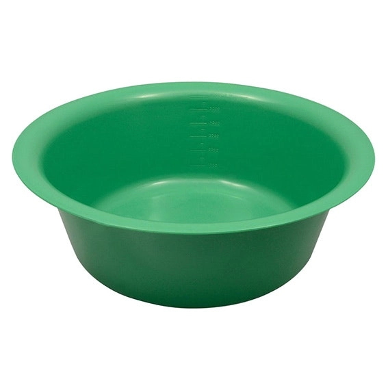 Livingstone Bowl Basin 5500ml 345mm Diameter x 120mm Height Autoclavable Plastic Green 10 Carton