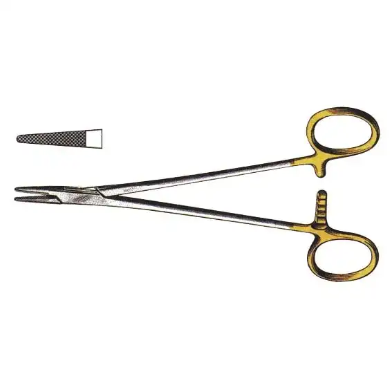 Livingstone Crile-Wood Needle Holder 15cm Stainless Steel with Tungsten Carbide