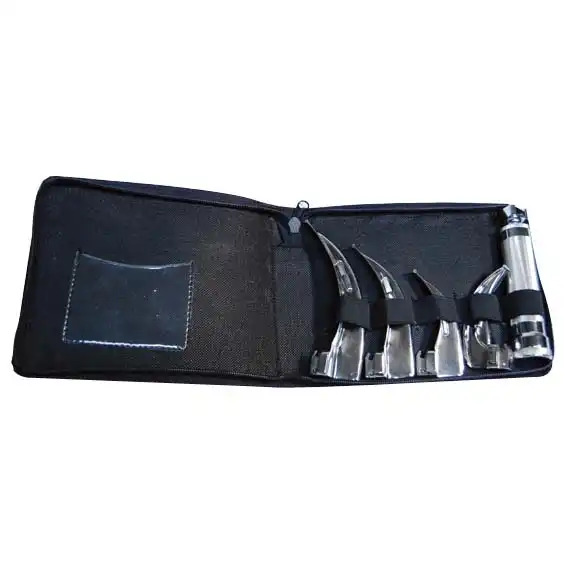 Laryngoscope Set 4 Mackintosh Blades Stainless Steel