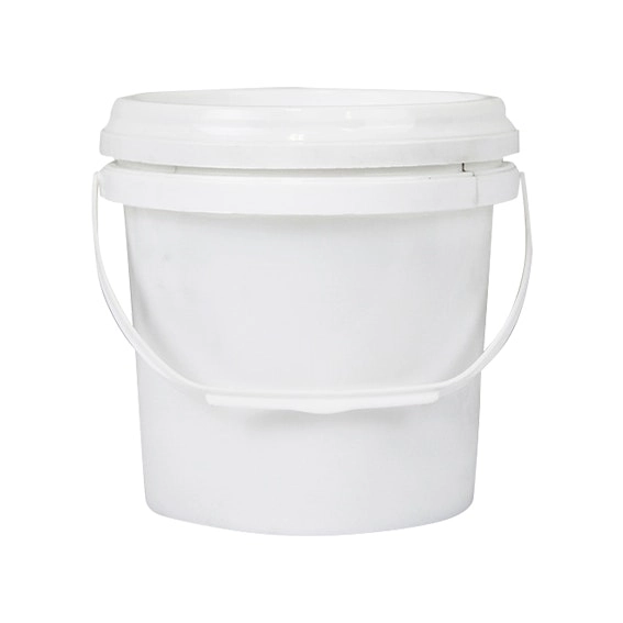 Livingstone White Polypropylene Pail Bucket with Lid 4L 180mm Height x 171.2mm Width