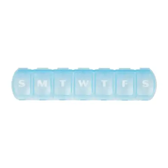 Livingstone 7 Day Pill Container Box 15cm (L) x 2.5cm (H) x 3.5cm (D)