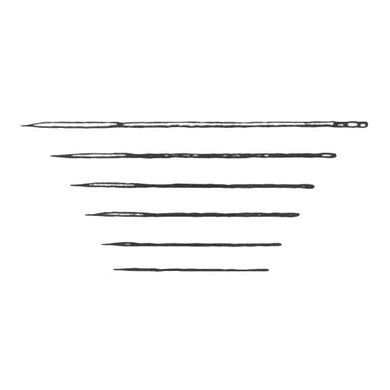 Livingstone Suture Needles, Triangular Cutting Straight, Thickness: 1.0mm, Length: 80mm, 12 Needles/Pack