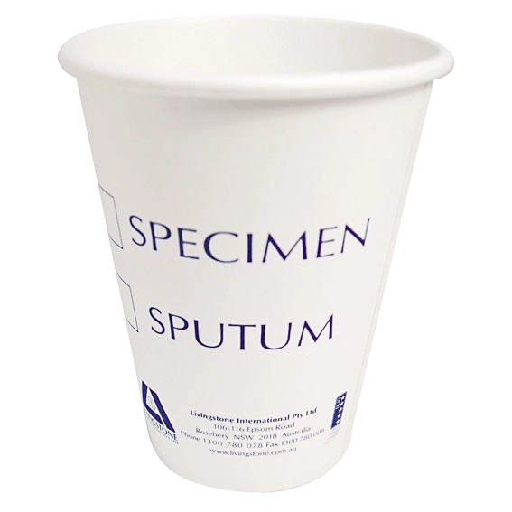 Livingstone Paper Specimen Cup Biodegradable 250ml 50 Bag x20