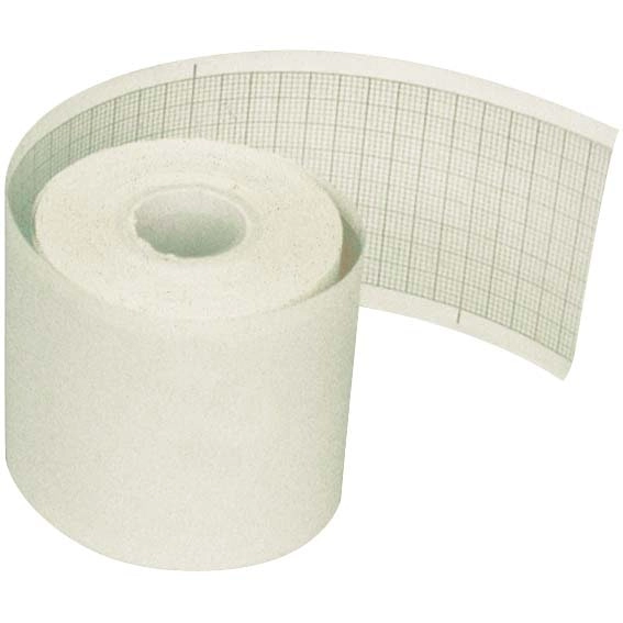 Electro Cardiogram, Thermal Paper, 50mm x 30 Metres, Biodegradable, Green Grid