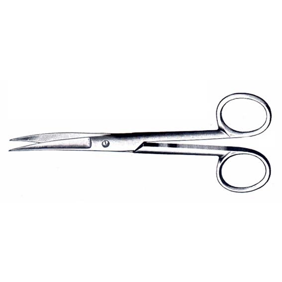 Livingstone Nurses Surgical Dissecting Scissors 13cm Sharp/Sharp Curved Stainless Steel