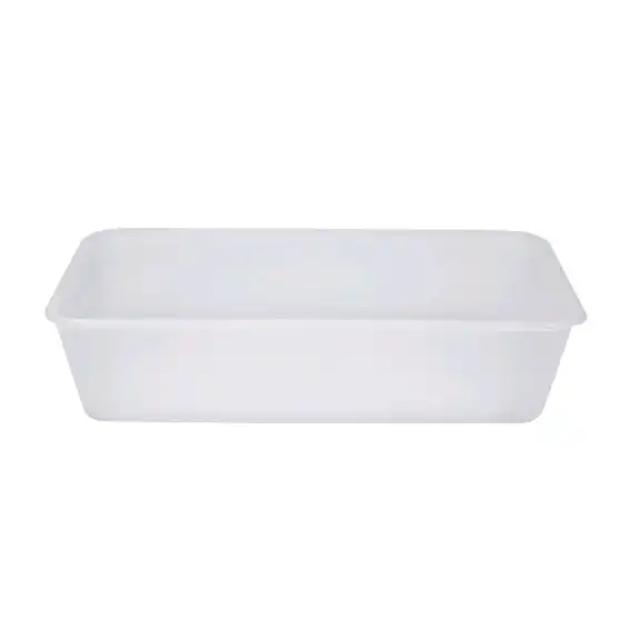 Livingstone Take-Away Rectangular Container 500ml Clear Freezer Grade Plastic 50 Pack x10