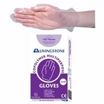 Livingstone Copolymer Gloves on Biodegradable Paper Backing Small 100 Box x10