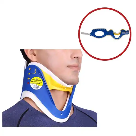 Livingstone Stiff Neck Adult Extrication Cervical Collar Adjustable 57 x 20cm