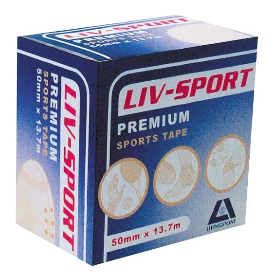 Liv-Sport Premium Rigid Strapping Sports Tape Tan 50 mm x 13.7m