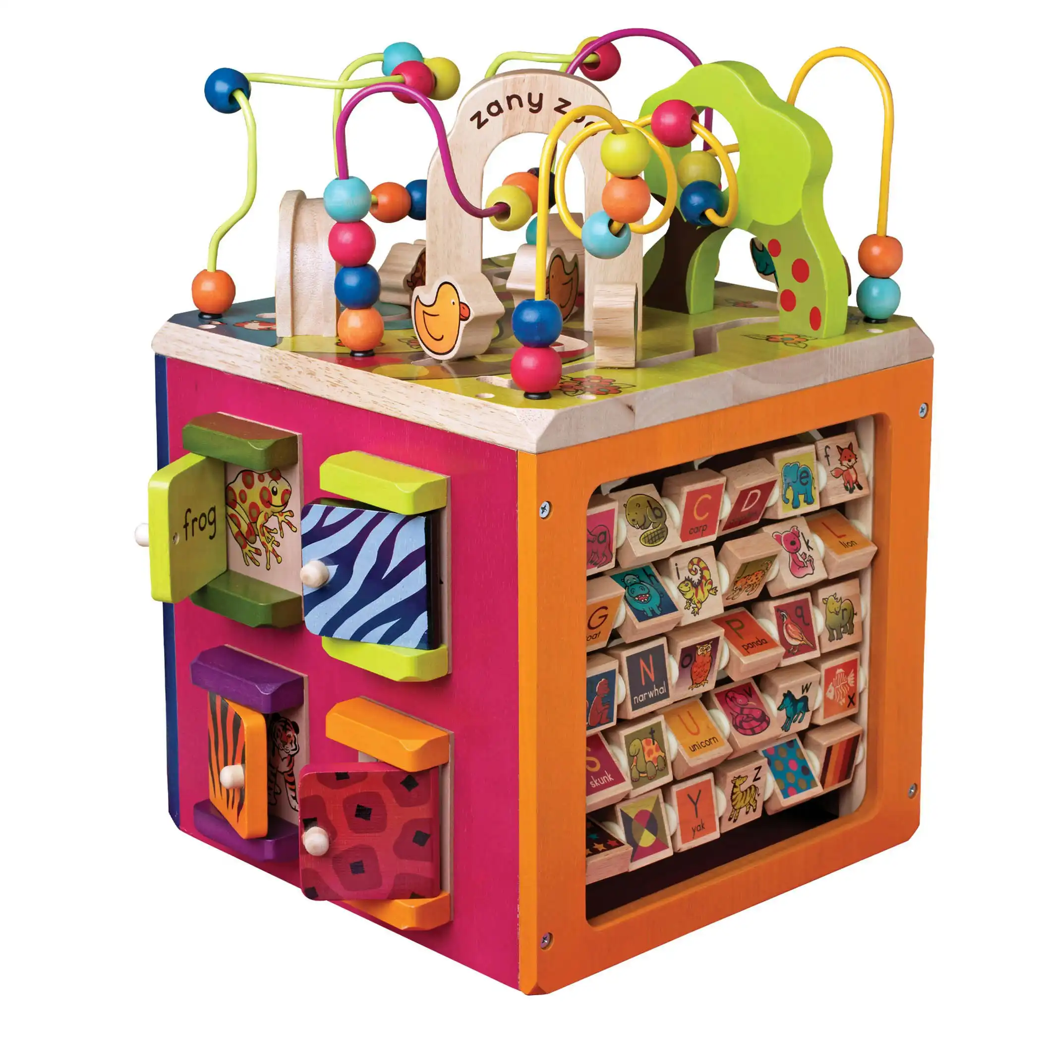 B. Zany Zoo Wooden Activity Cube