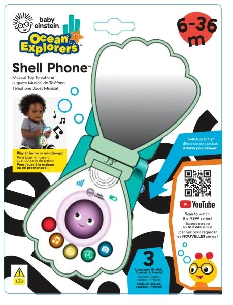 Baby Einstein Shell Phone Musical Toy Telephone