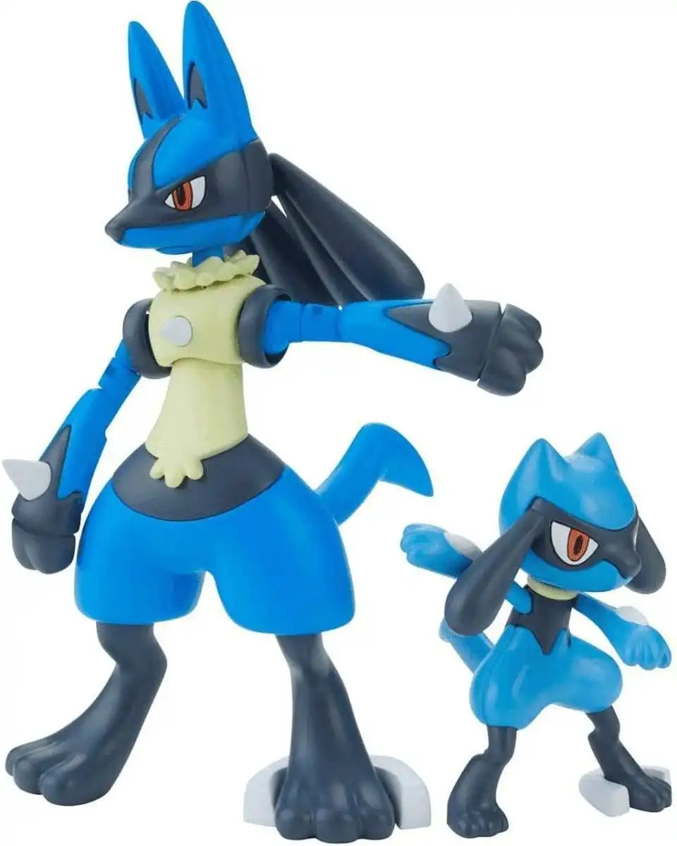 Pokemon Model Kit Riolu And Lucario