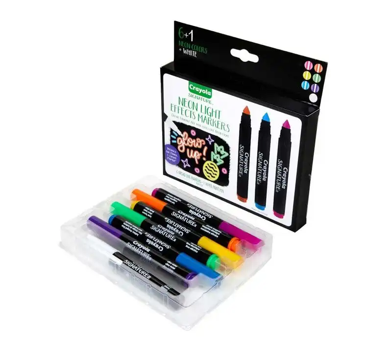 Signature Neon Light Effects Markers, 6 Count