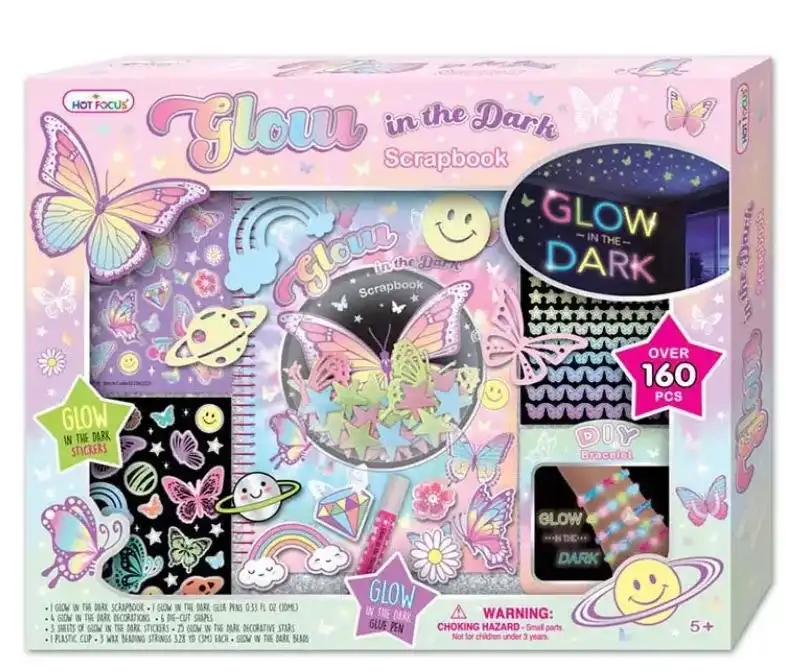 Glow In The Dark Sketchbook Tie Dye Butterfly Fashion Stationery Accesorries