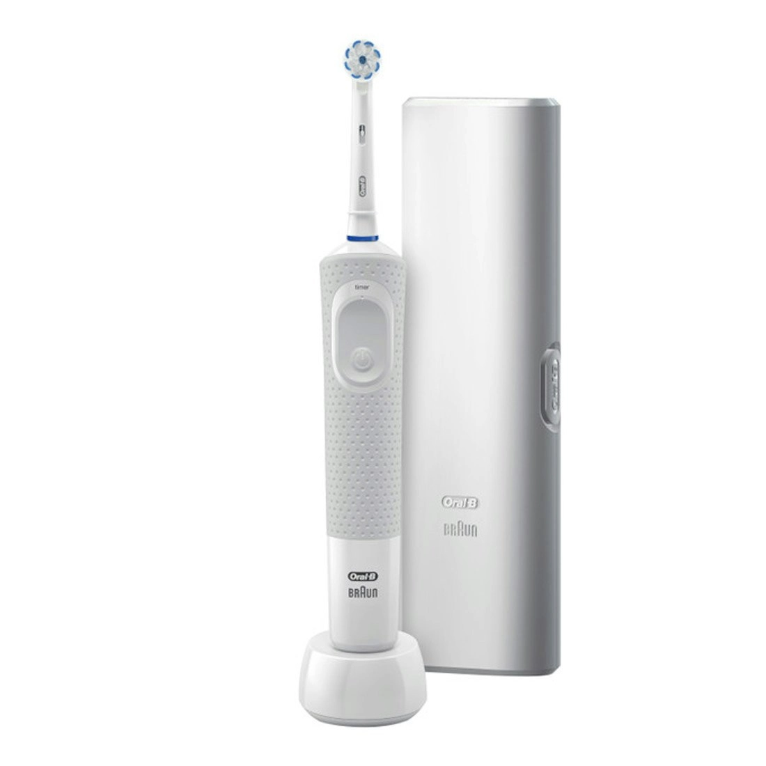 Oral-B Pro 100 Gum Care Electric Toothbrush w/ Travel Case - White