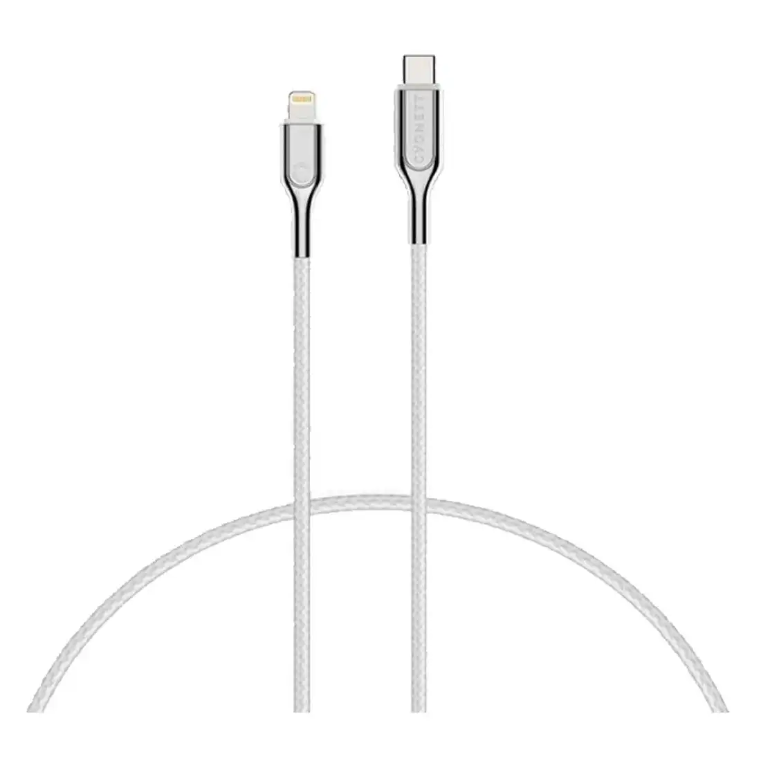 Cygnett Armoured Lightning to USB-C Cable 1M - White