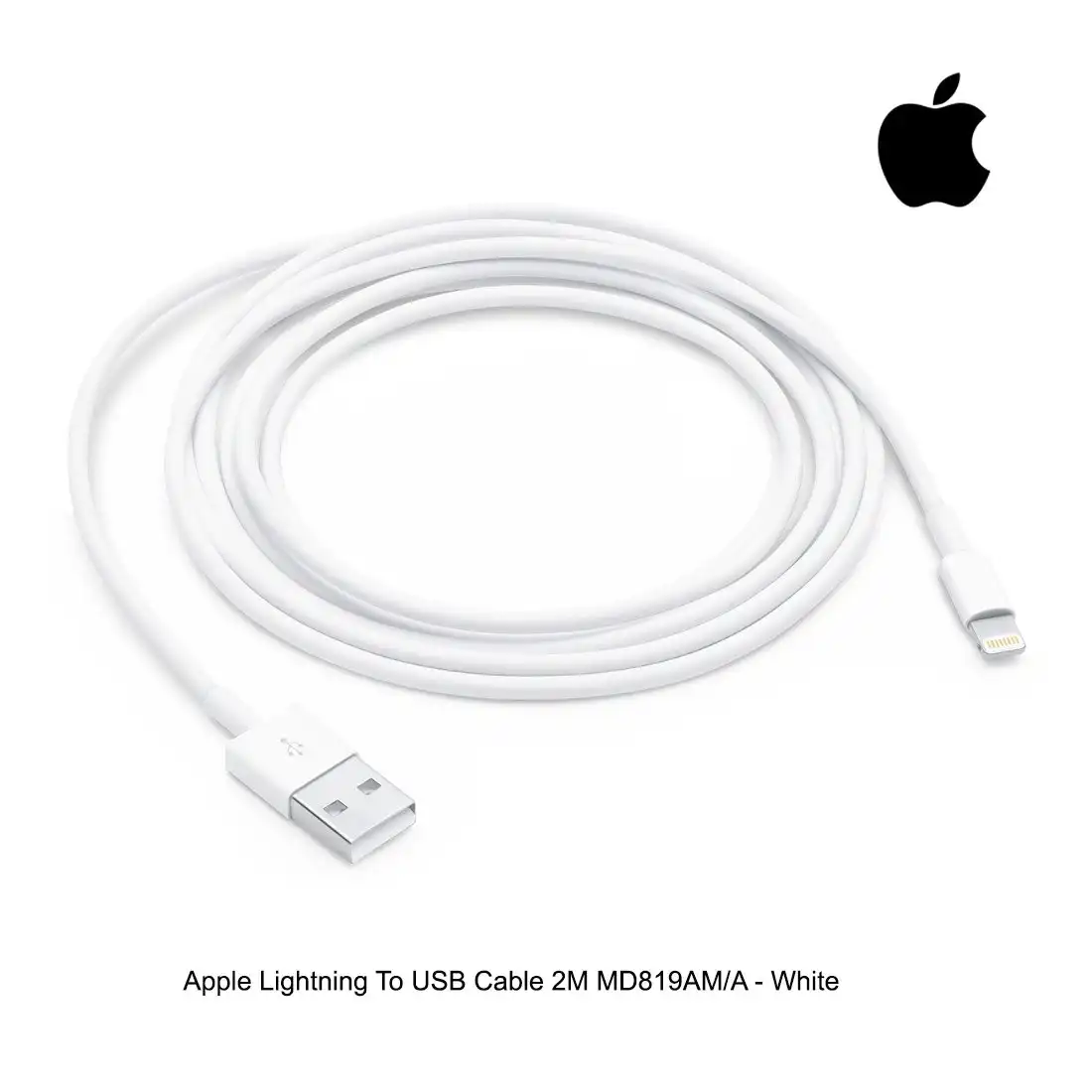 Apple Lightning To USB Cable 2M MD819AM/A - White