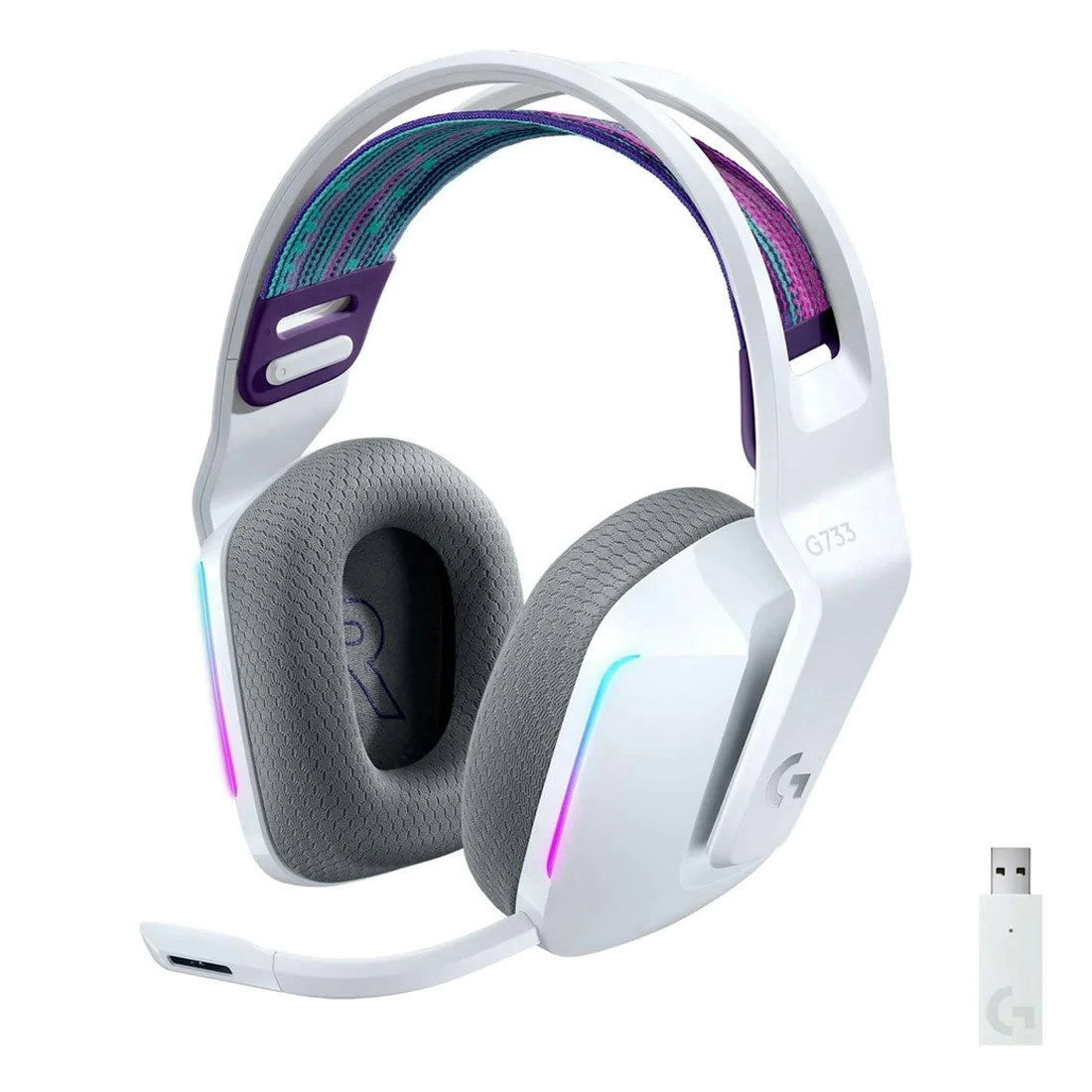 Logitech G733 Lightspeed Wireless RGB Gaming Headset - White