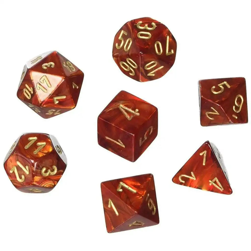 CHX 27414 Scarab Scarlet/Gold 7-Die Set