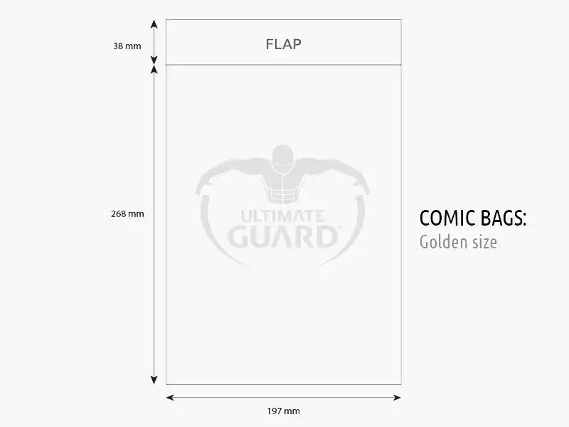 Ultimate Guard Comic Bags Golden Size (100)