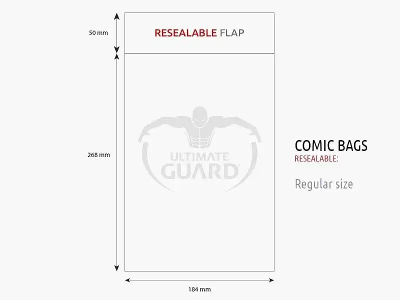 Ultimate Guard Comic Bags Resealable Regular Size (100)