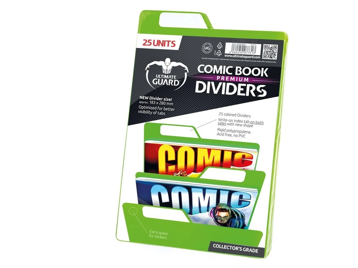 Ultimate Guard Premium Comic Book Dividers Green (25)