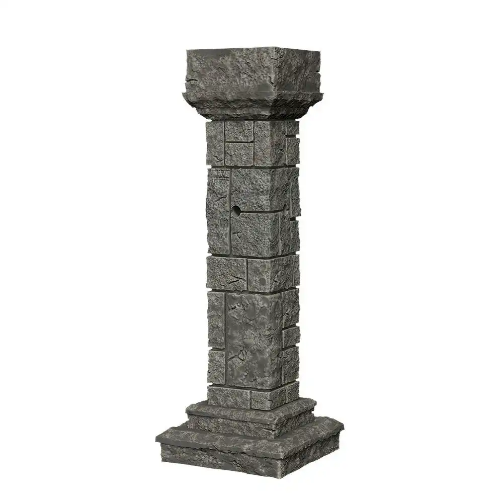 Wizkids Deep Cuts Unpainted Miniatures Pillars and Banners