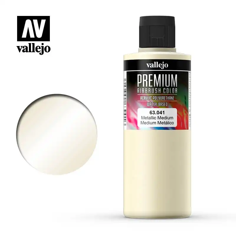 Vallejo Premium Colour - Pearl & Metallics Metallic Medium 200ml