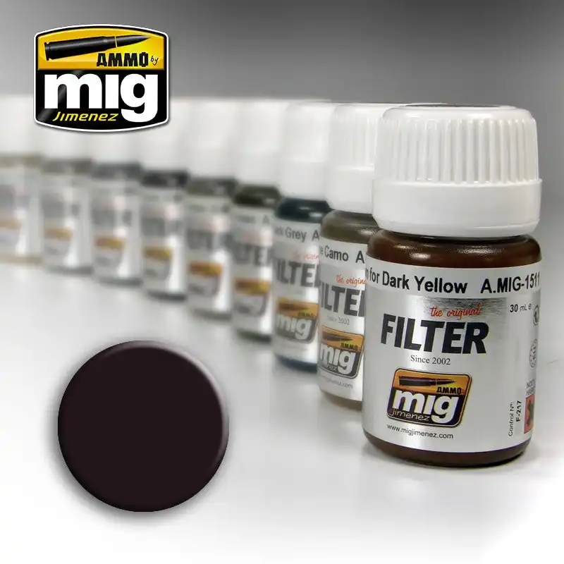 Ammo By Mig Filters Brown for Dark Green 35ml