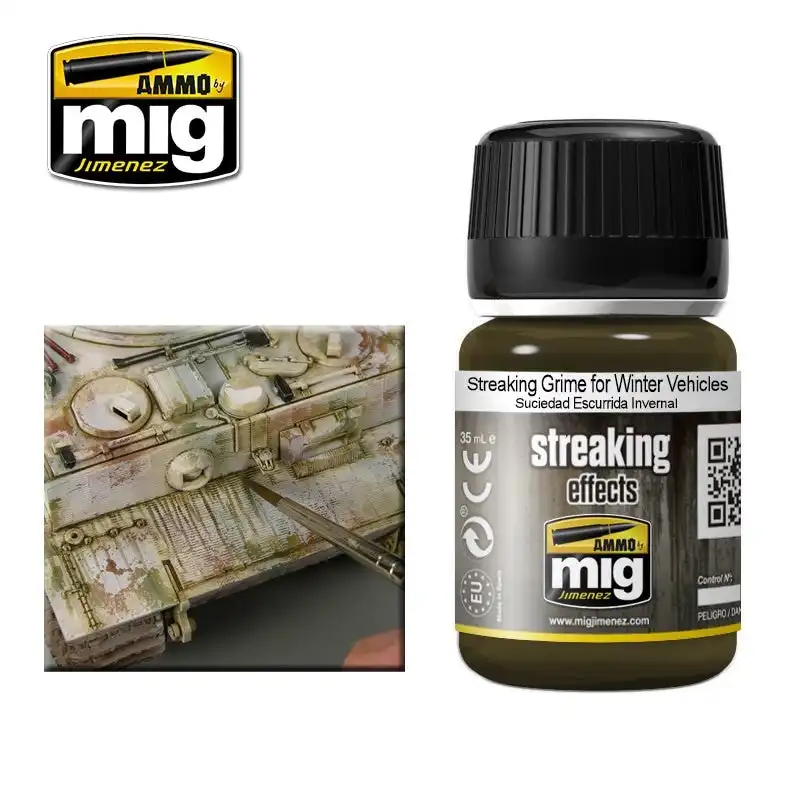 Ammo By Mig Enamel Streaking Effects Streaking Grime for Winter Vehicles 35ml