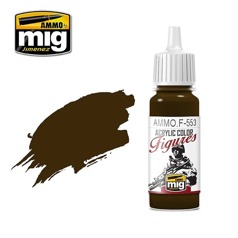 Ammo By Mig Figures Paints Burnt Brown Red 17ml