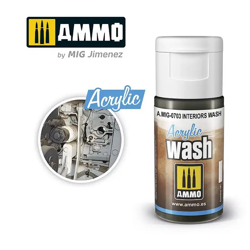 Ammo By Mig Acrylic Washes: Interiors Wash 15ml