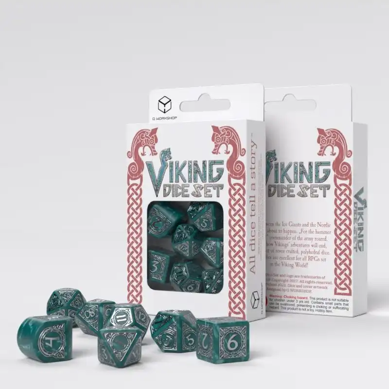 Q Workshop - Viking Modern Mjolnir Dice Set 7