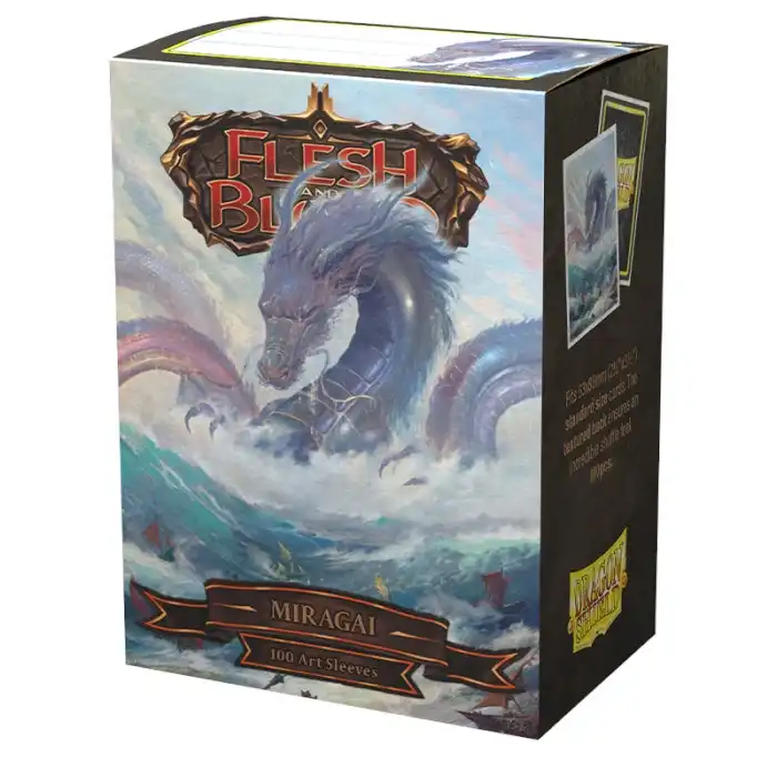 Sleeves - Dragon Shield - Box 100 - Matte Art - Flesh and Blood Miragai