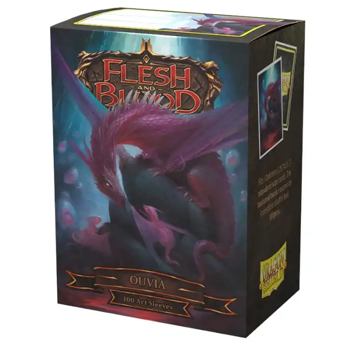 Sleeves - Dragon Shield - Box 100 - Matte Art - Flesh and Blood Ouvia