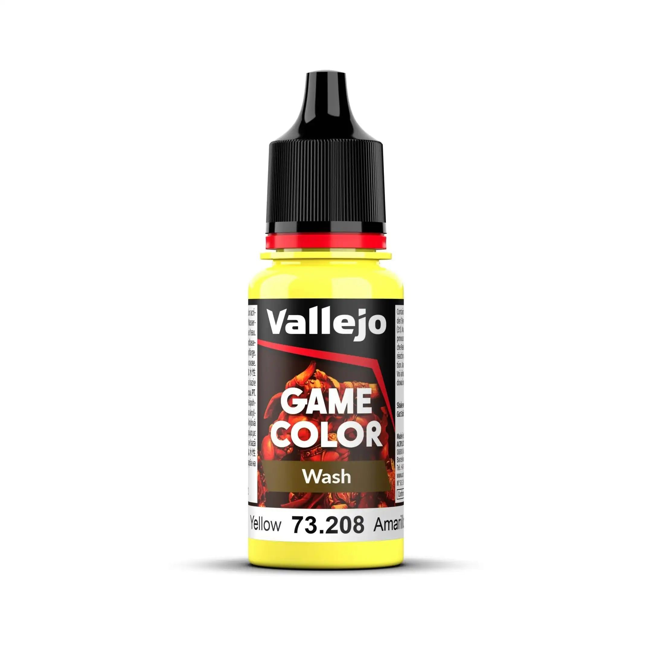 Vallejo Game Colour - Wash - Yellow  18ml