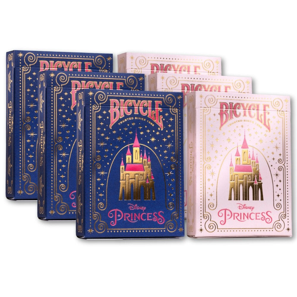 Bicycle Disney Princess Pink/Navy Mix Playing Cards Display (6)